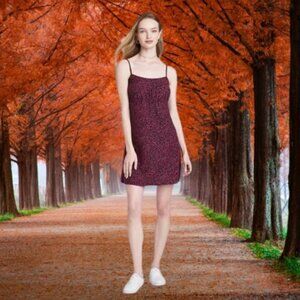 Wild Fable Women's Woven Slip Dress in Purple Floral Size XS NWT